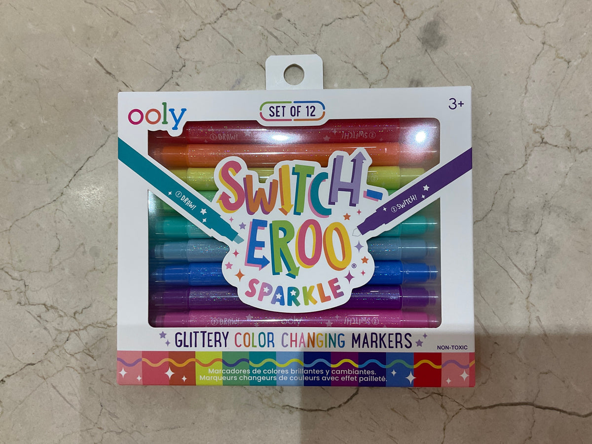 Switch-eroo! Sparkle Glittery Color-Changing Markers