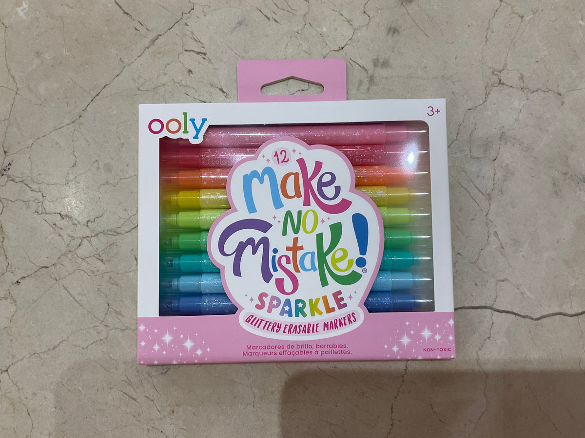 Make No Mistake! Glittery Erasable Markers