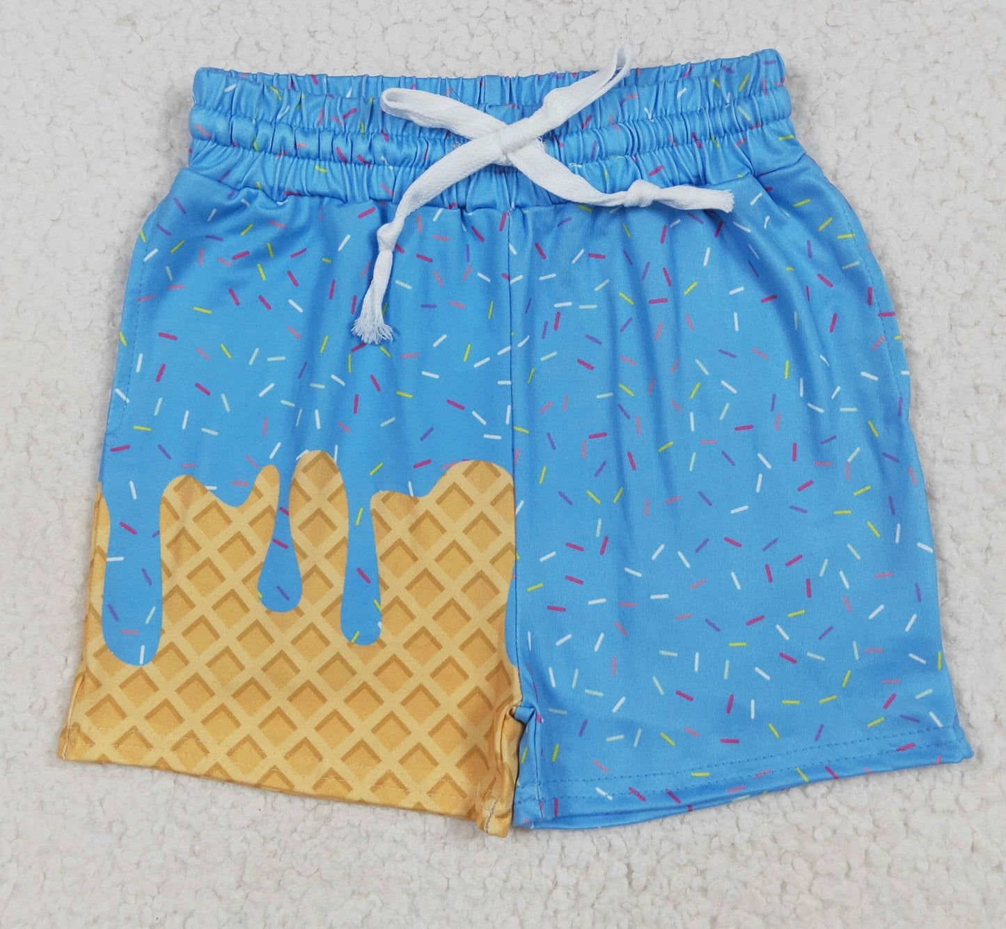 Boys Ice Cream Drip Shorts (2T)