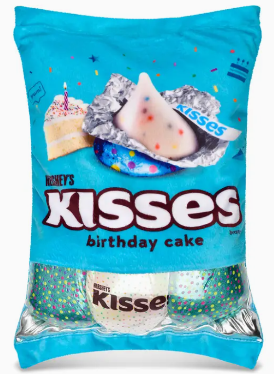 Bag of Hershey Kisses Birthday Cake Packaging Plush