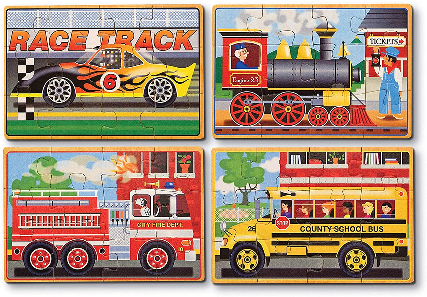 Vehicles Wooden Jigsaw