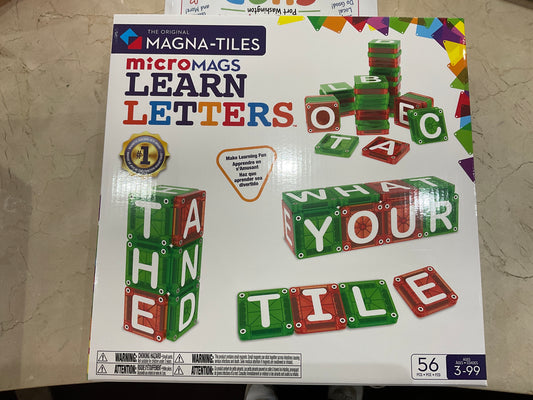 Magna-Tiles Learn Letters