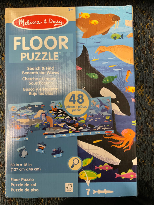 Search and Find Beneath the Waves 48Pcs Floor Puzzle