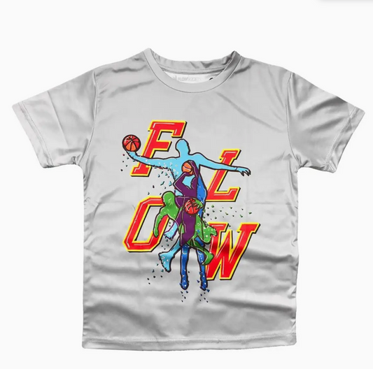 Youth Flow Hoops T-Shirt Ivory (YS)