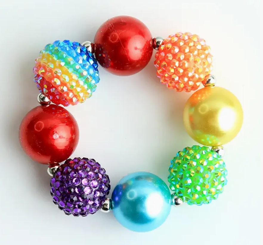 Chunky Sparkle Rainbow Bracelet