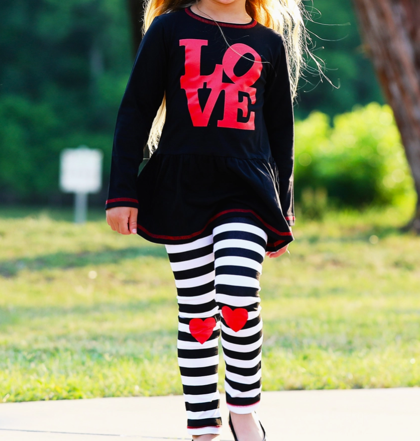 Girls Valentine's Day Set Love & Hearts (4/5T)