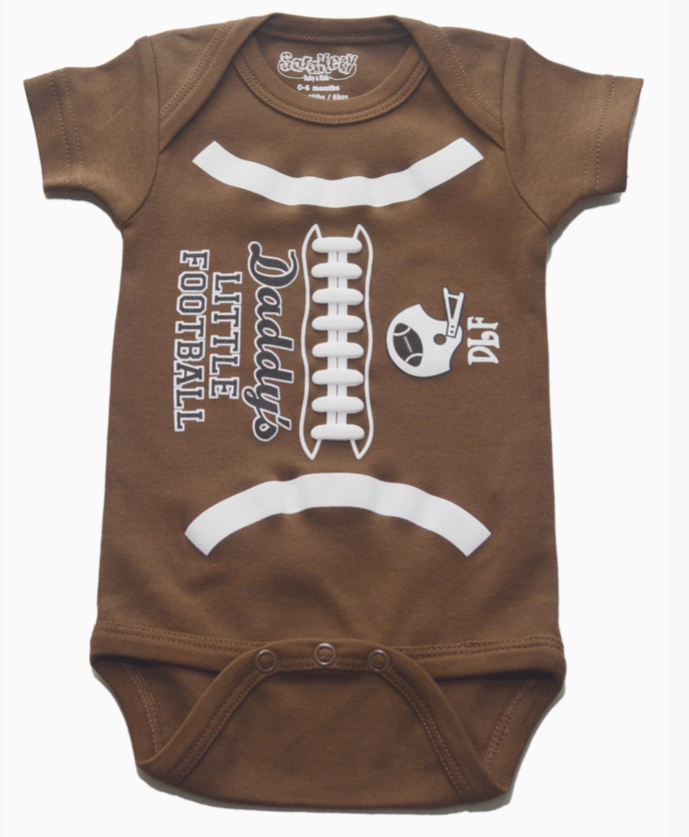 Daddy's Little Football Onesie (12-18M)