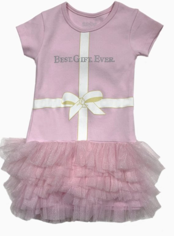 Best Gift Ever Dress Pink (2T)