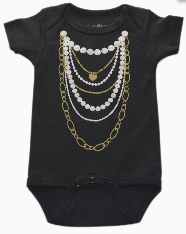 Gold N' Pearls Onesie (12-18M)