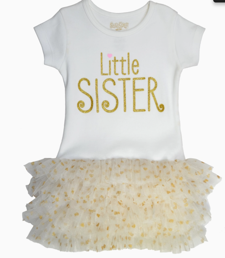 Little Sister Dress White (2T)