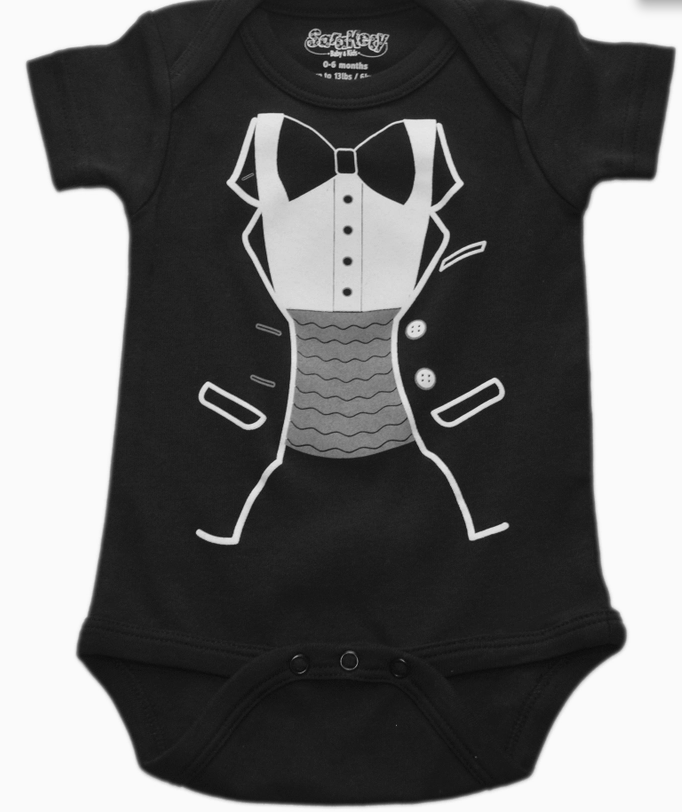 Tiny Tux Onesie (0-6M)