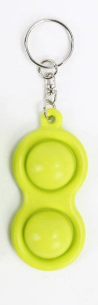 2 Button Keychain Green
