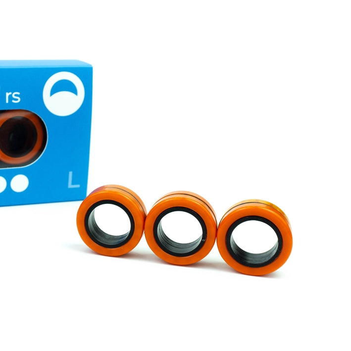 Finger Rings Orange Black