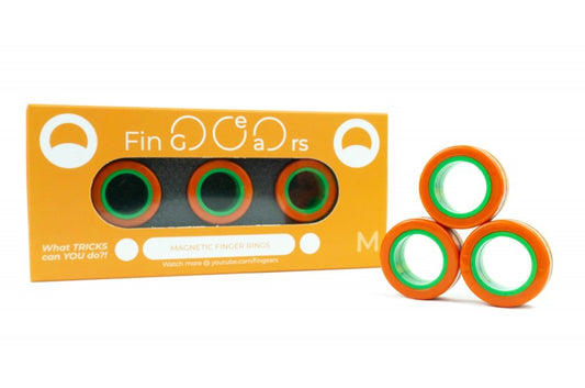 Finger Rings Orange Green