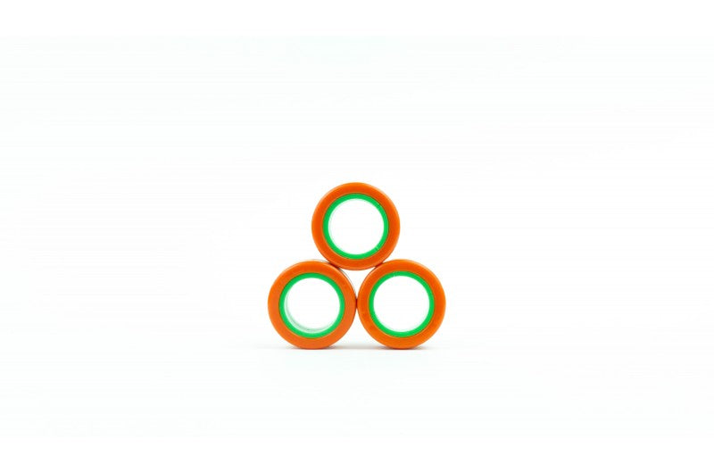 Finger Rings Orange Green