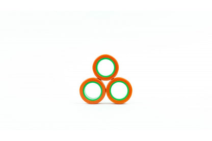 Finger Rings Orange Green