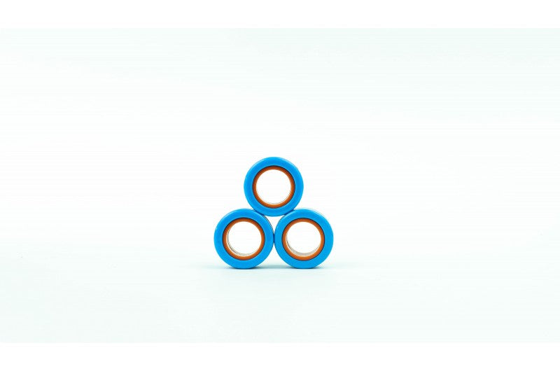 Finger Rings Orange Blue