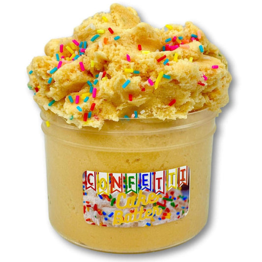 Cloud Slime Confetti Cake