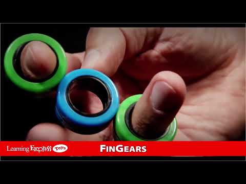 Finger Rings Orange Black