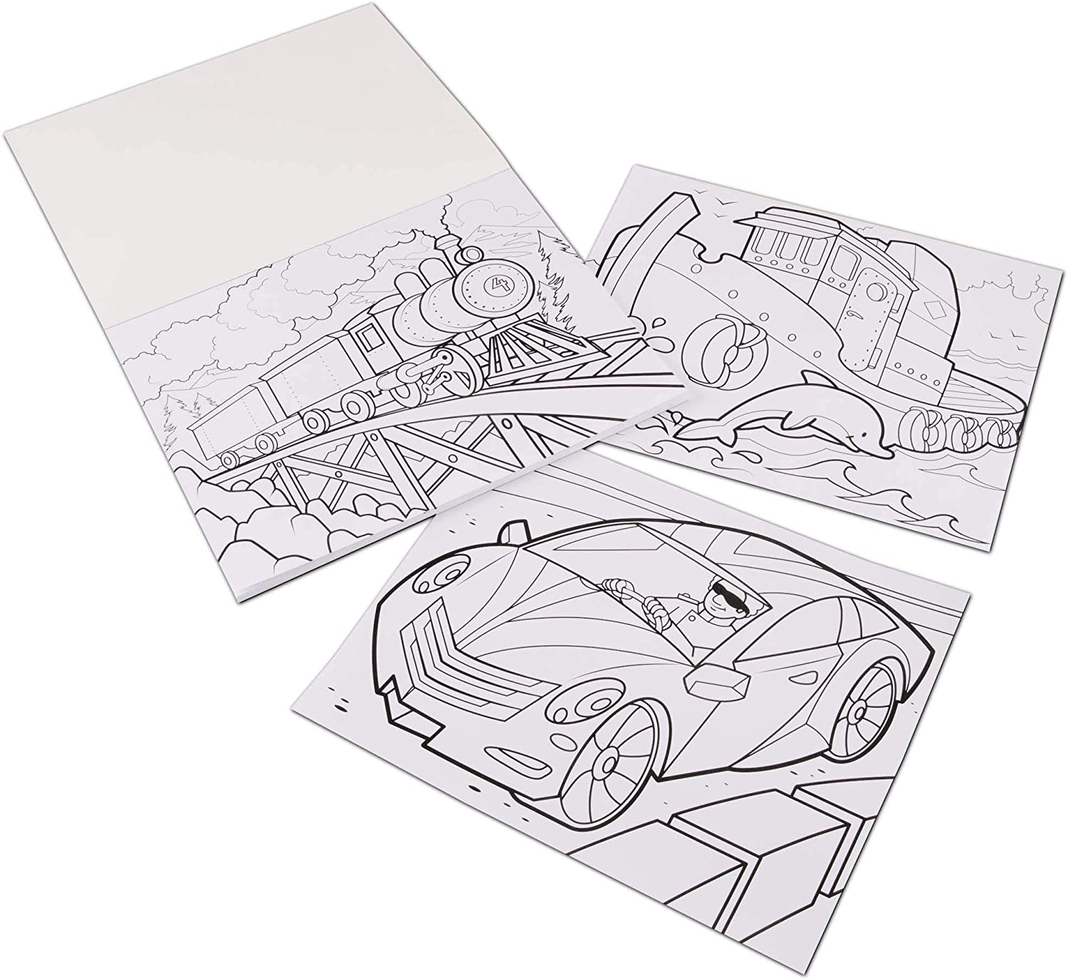 Jumbo Coloring Pad Vehicl