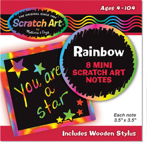 Scratch Art Rainbow Mini Notes - Box of 125