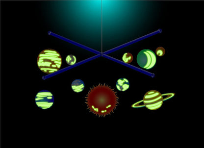 3d Solar System Mobile