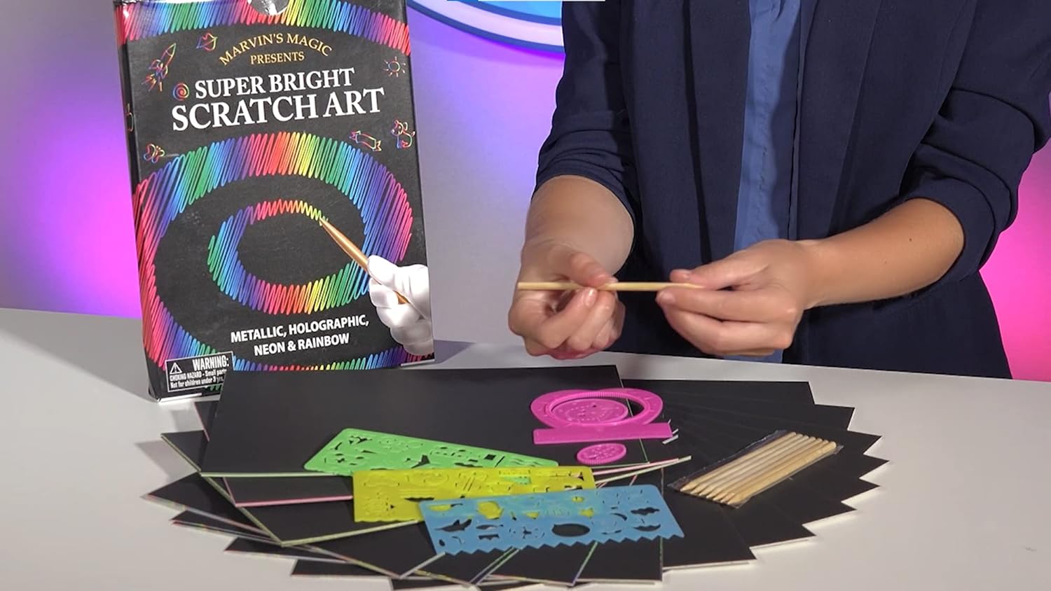 Marvin Bright Scratch Art
