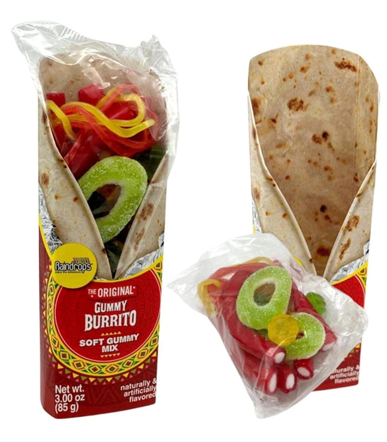 Raindrops Gummy Burrito