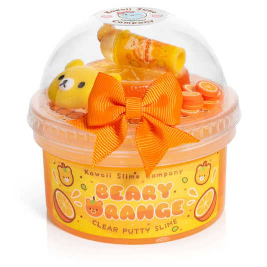 Beary Orange Clear Putty