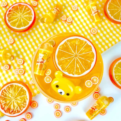 Beary Orange Clear Putty