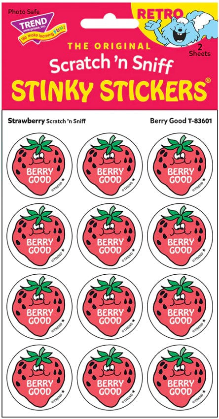 Berry Good! Strawberry Scratch 'n Sniff Stinky Stickers®